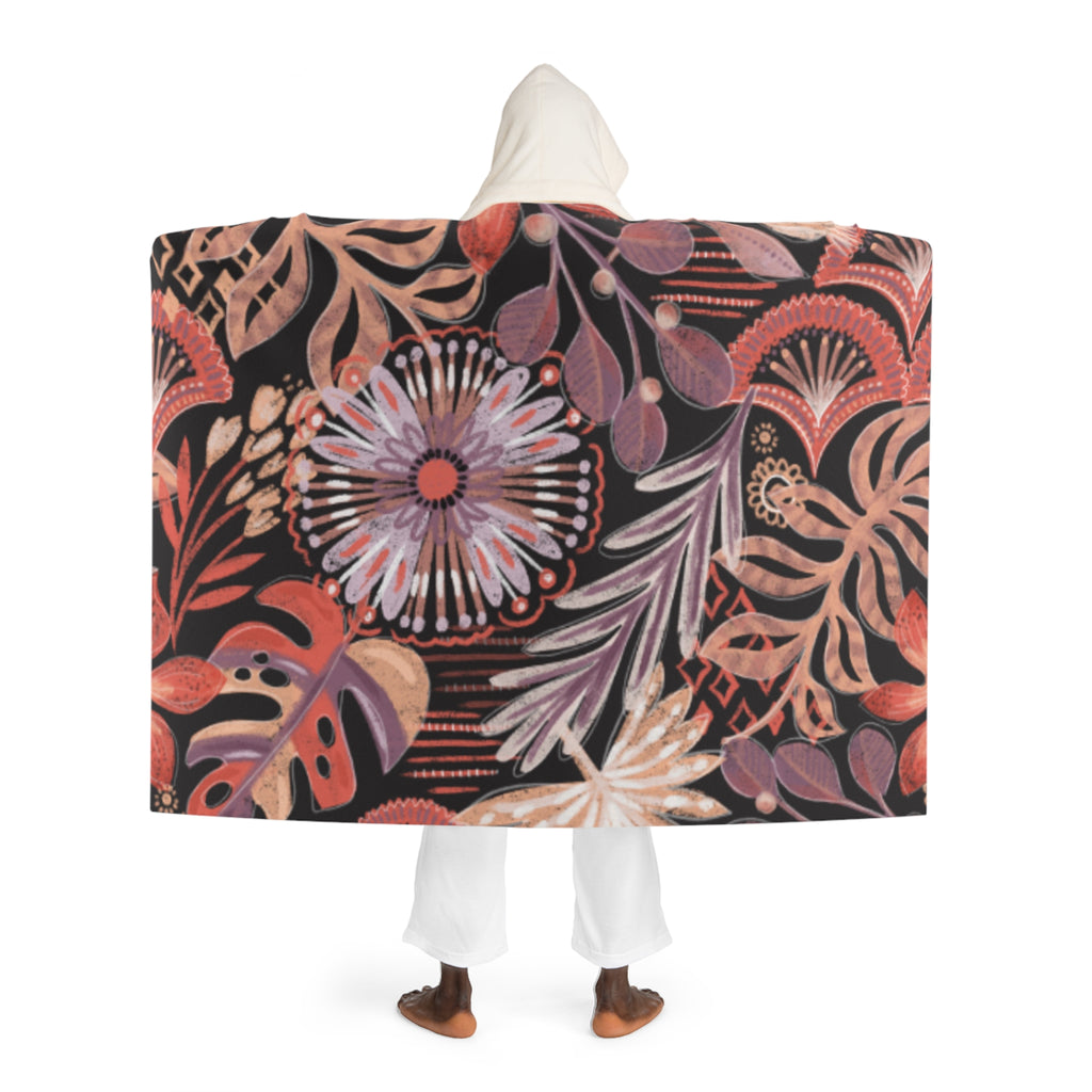 Hooded Sherpa Fleece Blanket