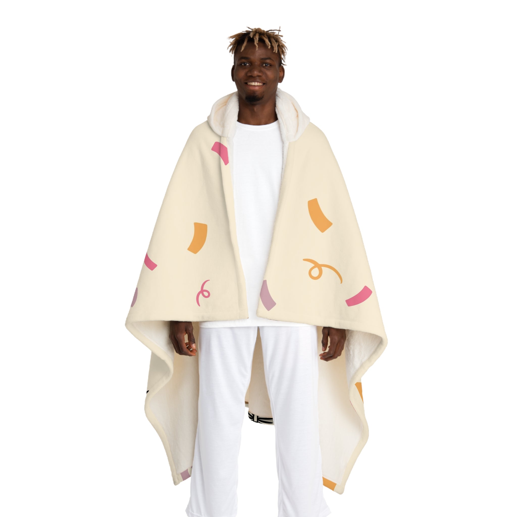 Hooded Sherpa Fleece Blanket