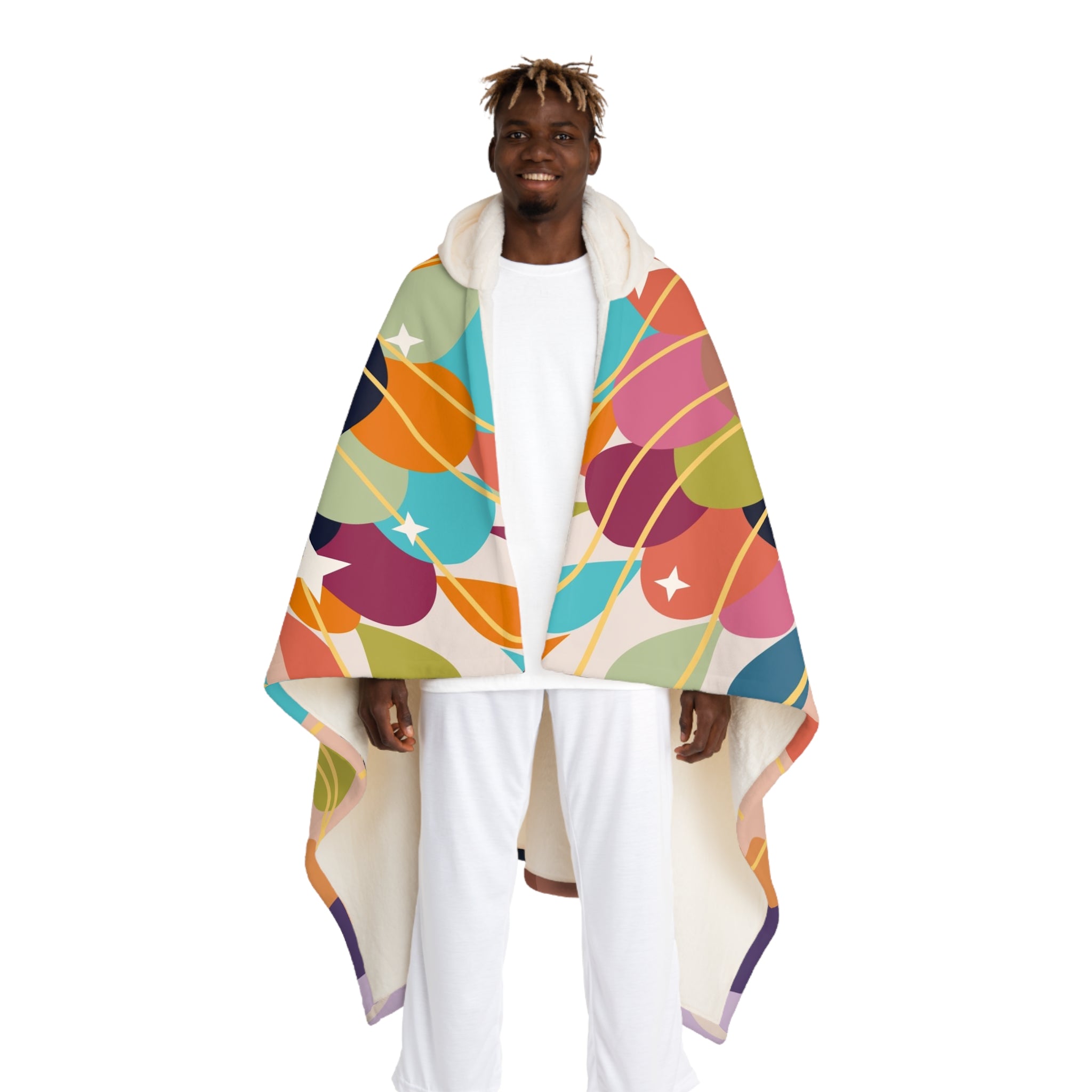 Hooded Sherpa Fleece Blanket