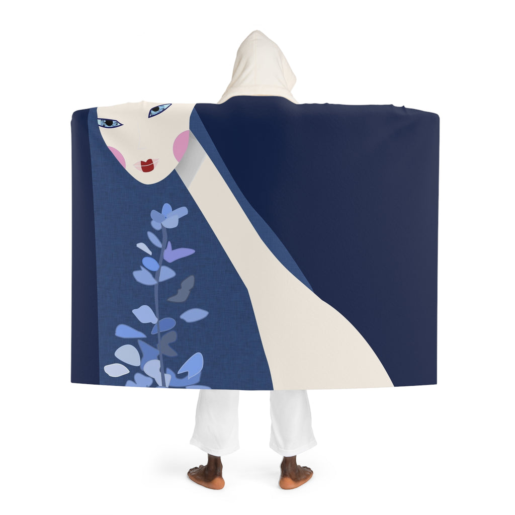 Hooded Sherpa Fleece Blanket