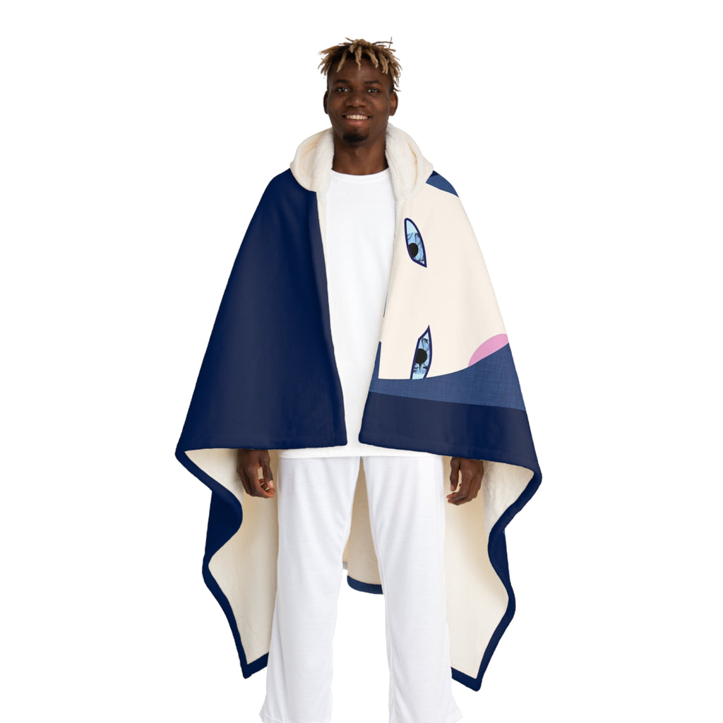 Hooded Sherpa Fleece Blanket