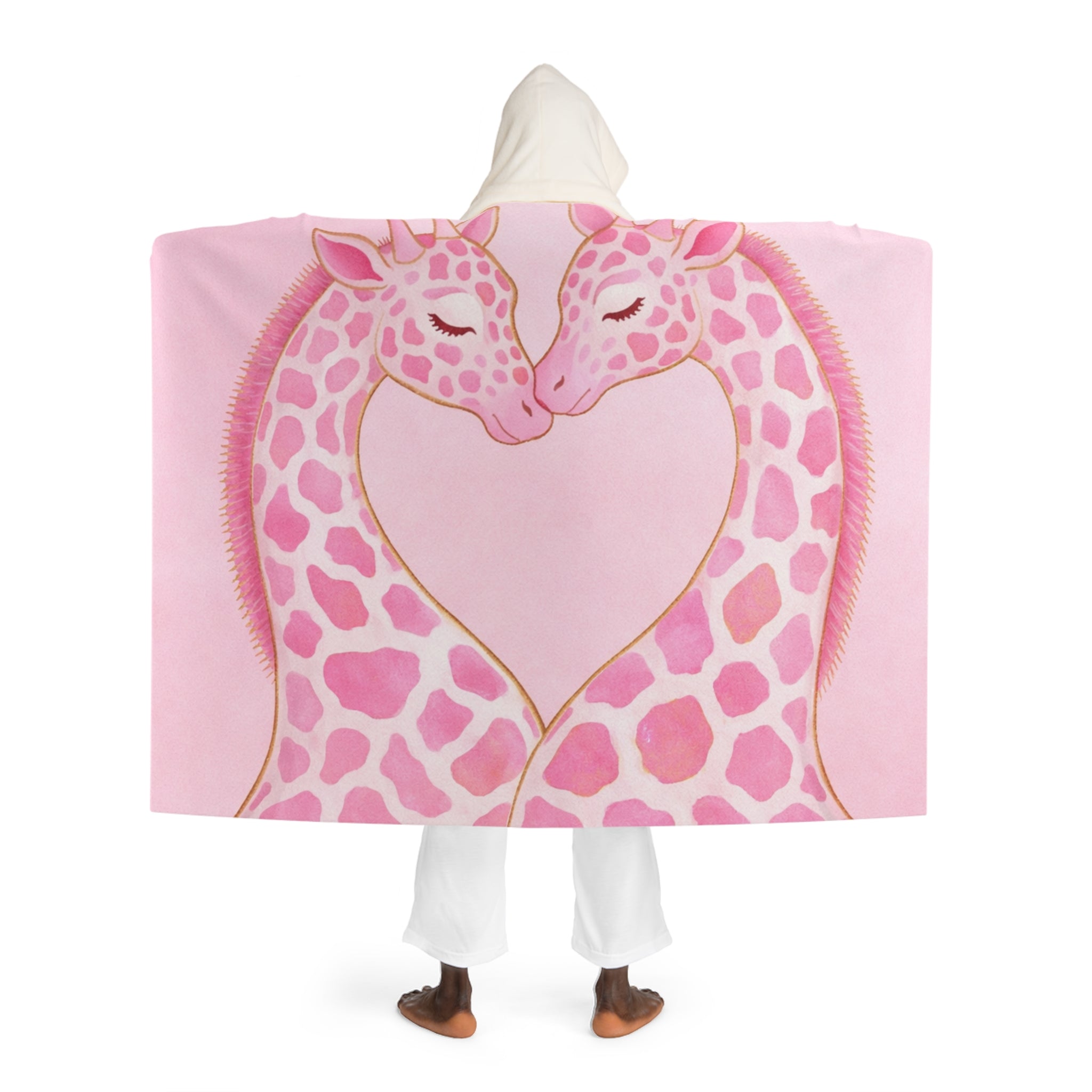 Hooded Sherpa Fleece Blanket