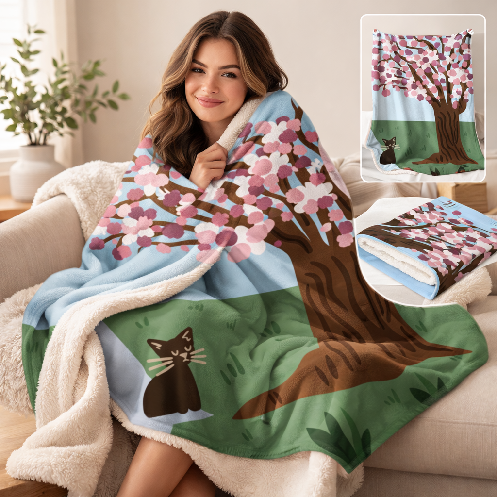 Beautiful nature Sherpa Fleece Blanket