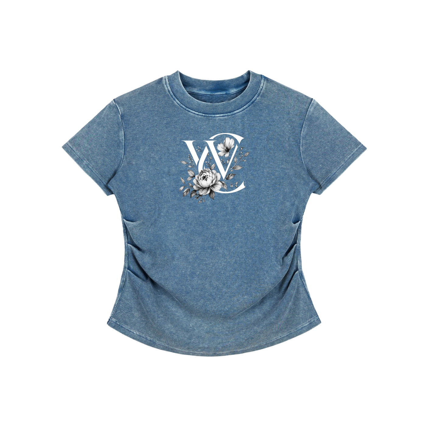 Vintage Washed Bodycon Cotton T-Shirt