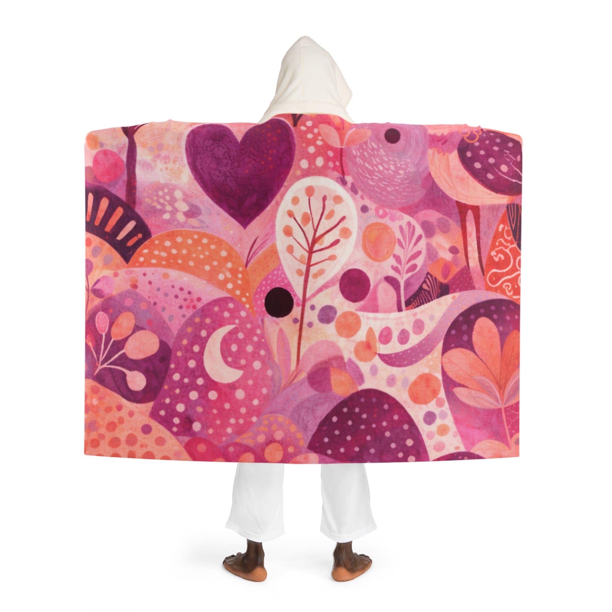 Hooded Sherpa Fleece Blanket