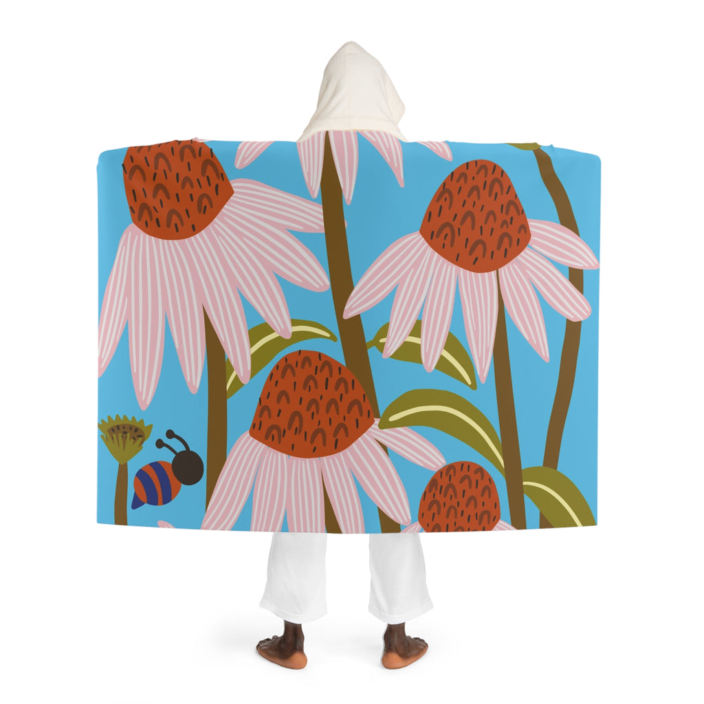Hooded Sherpa Fleece Blanket