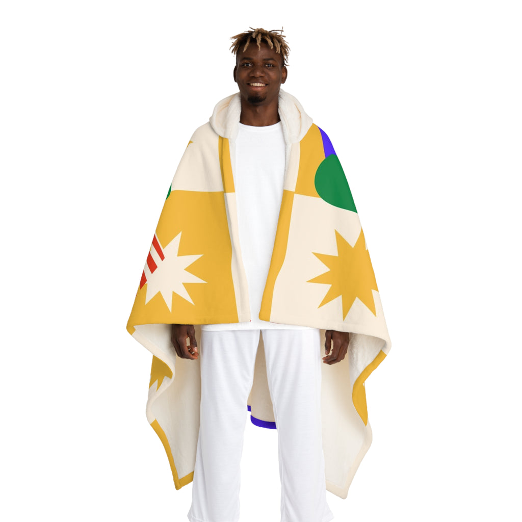 Hooded Sherpa Fleece Blanket