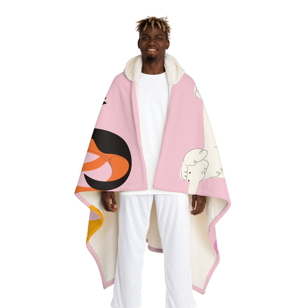 Hooded Sherpa Fleece Blanket