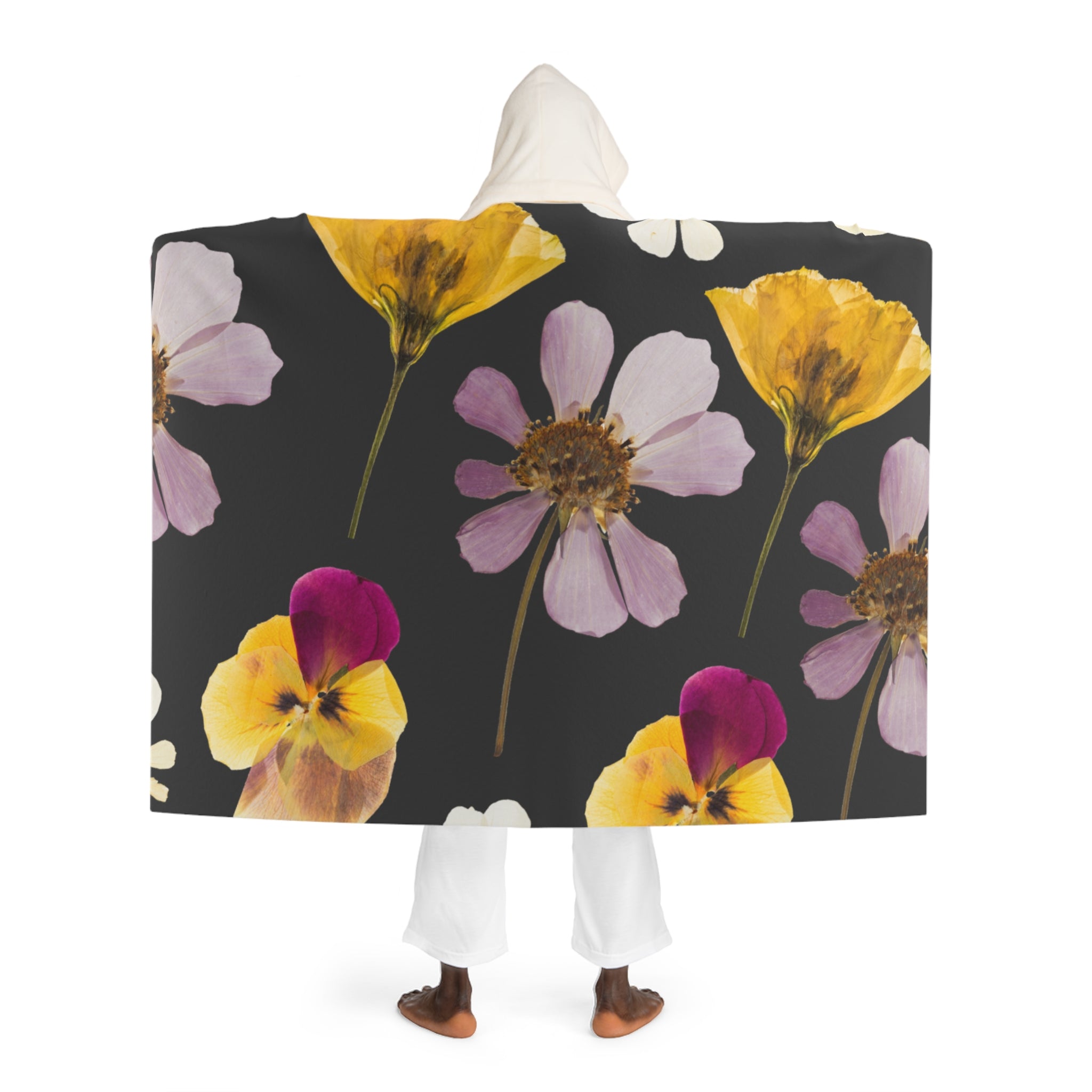 Hooded Sherpa Fleece Blanket