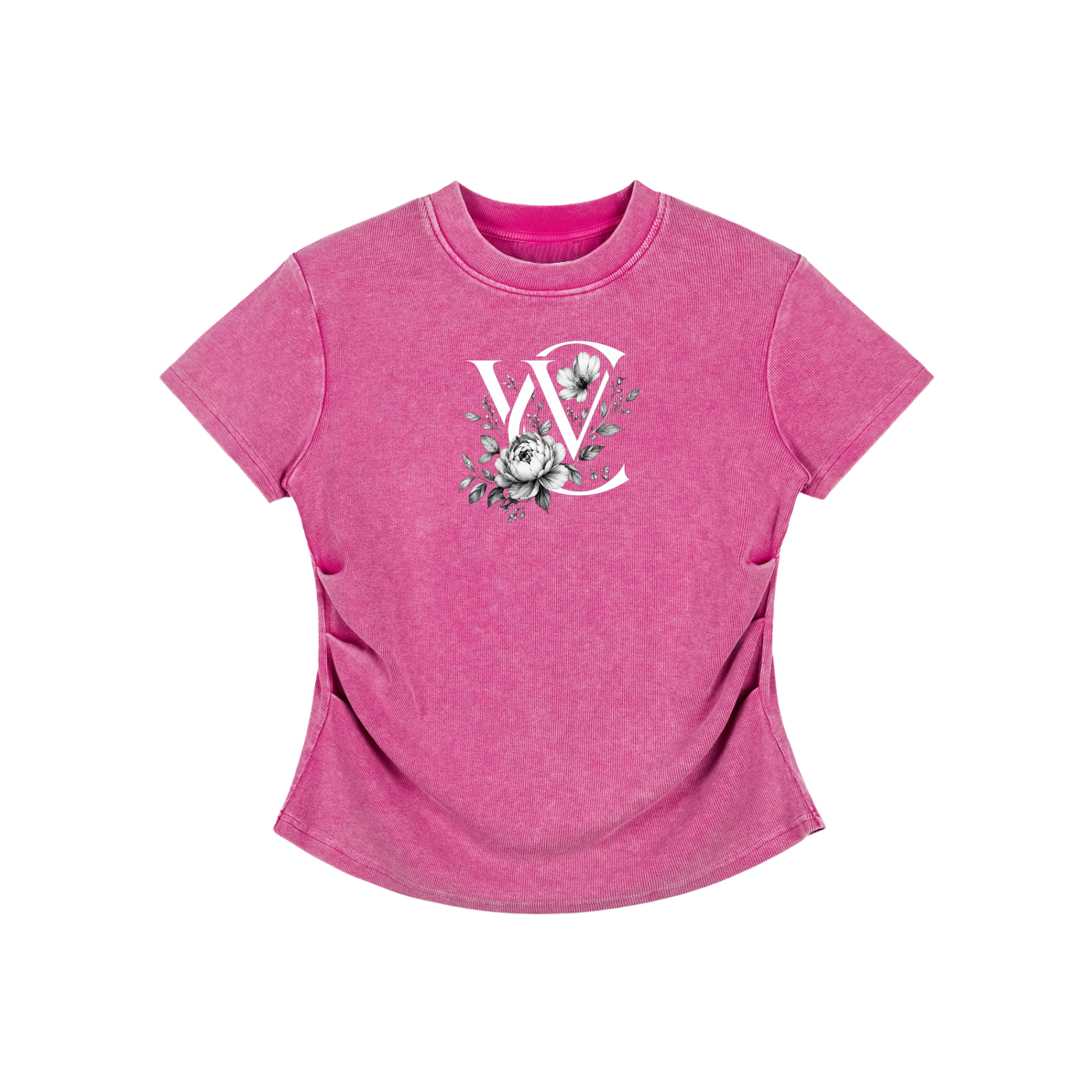 Vintage Washed Bodycon Cotton T-Shirt