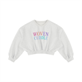 Women's Boxy Cropped Crewneck Sweatshirt